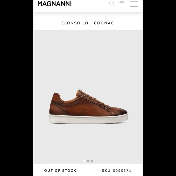 magnanni sneakers cognac
